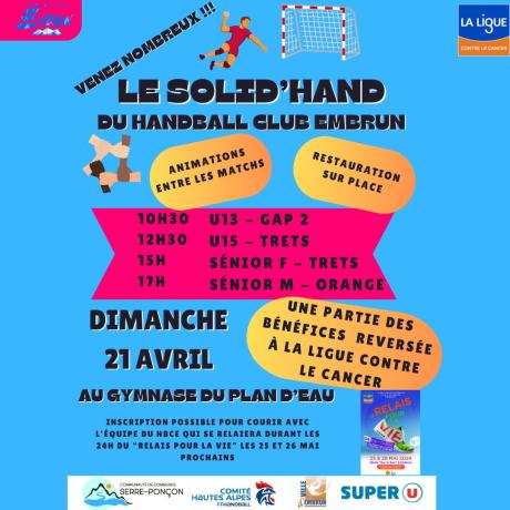 Solid'Hand Ligue contre le cancer EMBRUN - Solid'Hand Ligue contre le cancer EMBRUN