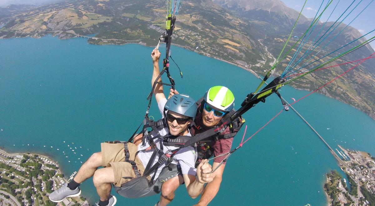 Parapente Savines le lac -