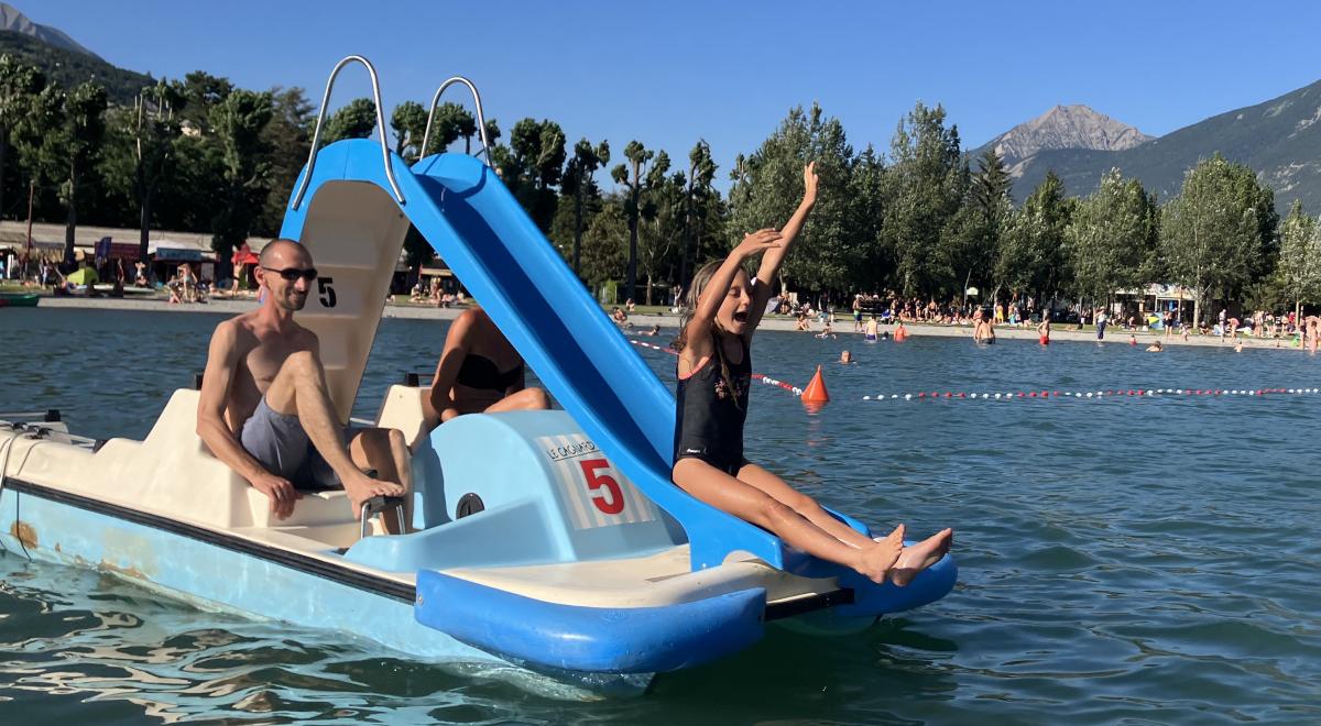 Pedalo toboggan - Le Cagnard Base Nautique EMBRUN - Pedalo toboggan - Le Cagnard Base Nautique EMBRUN
