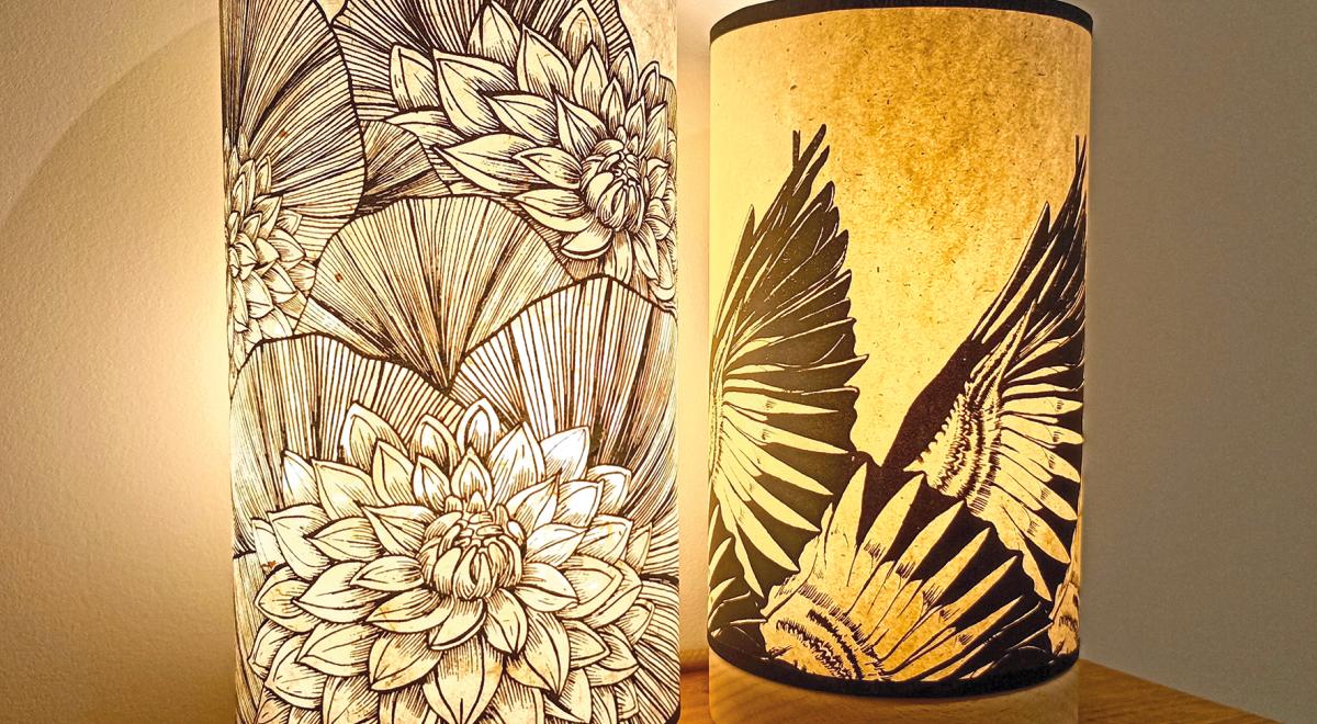 Lampes sérigraphiées - L’Oeil Graphik - Lampes sérigraphiées artisanalement