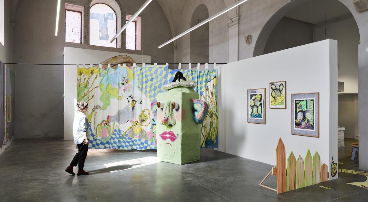 Vue de l’exposition Le moulin et la veilleuse, Centre d’art contemporain Les Capucins, Ville d’Embrun, 2024 - Vue de l’exposition Le moulin et la veilleuse, Centre d’art contemporain Les Capucins, Ville d’Embrun, 2024