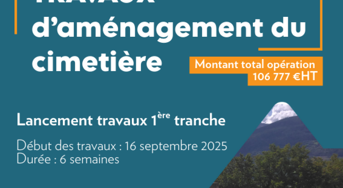 Panneau Aménagement du Cimetière