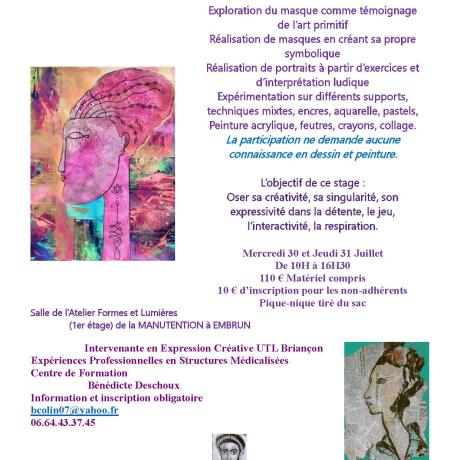 Atelier Masques et Portraits_Embrun