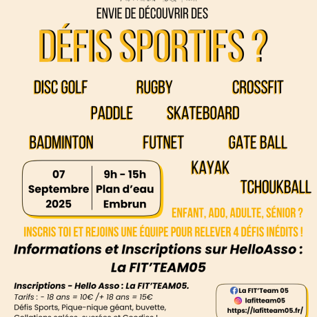 Trophée Sports Intergénérations EMB - Trophée Sports Intergénérations EMB