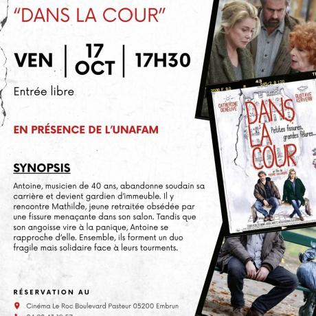 Ciné débat "Dans la Cour"_Embrun - Ciné débat "Dans la Cour"_Embrun