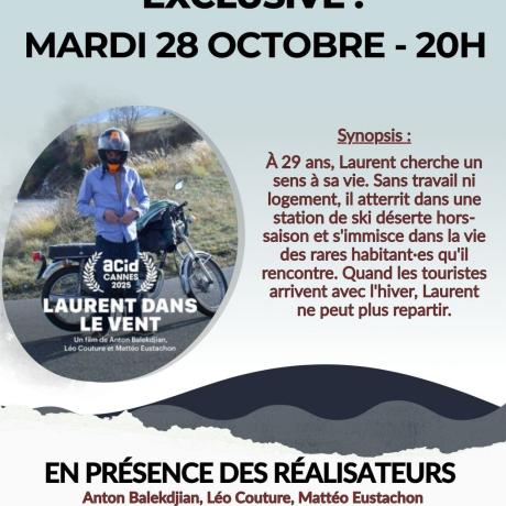 Ciné Rencontre "Laurent dans le vent"_Embrun - Ciné Rencontre "Laurent dans le vent"_Embrun