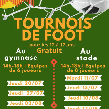 Tournois foot SDJ été 2023