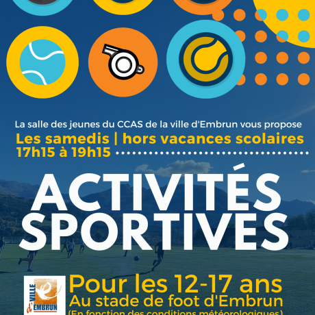 Horaires activités sportives de la SDJ