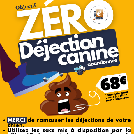 Objectif Zéro déjection canine