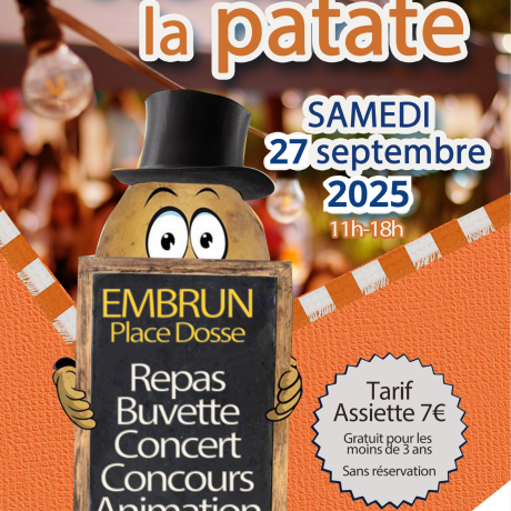 Affiche Fête de la patate 2025