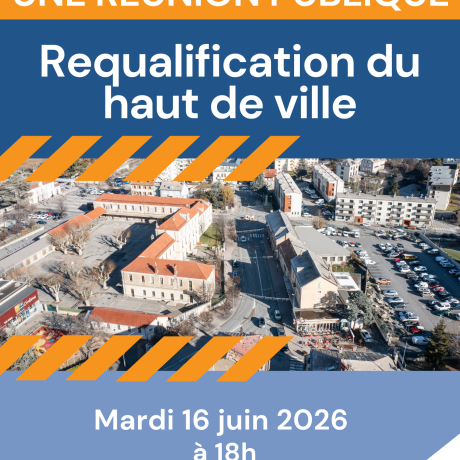 Affiche Reunion publique haut de ville 
