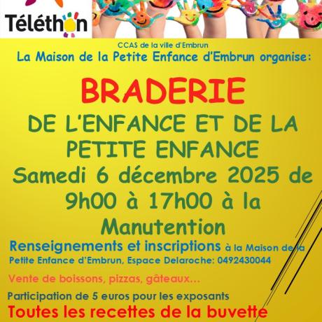 Braderie MPE -Téléthon 2025