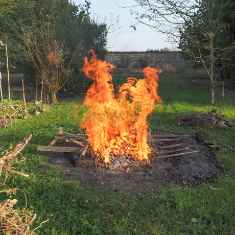 Feu déchets verts 