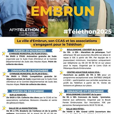 Téléthon 2025 à Embrun