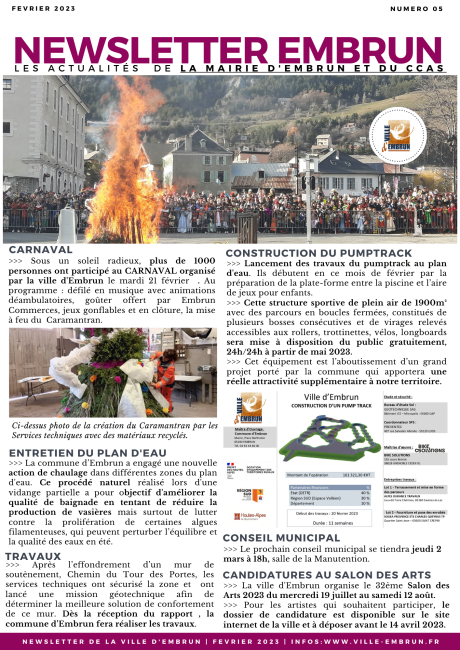 NEWSLETTER février 2023
