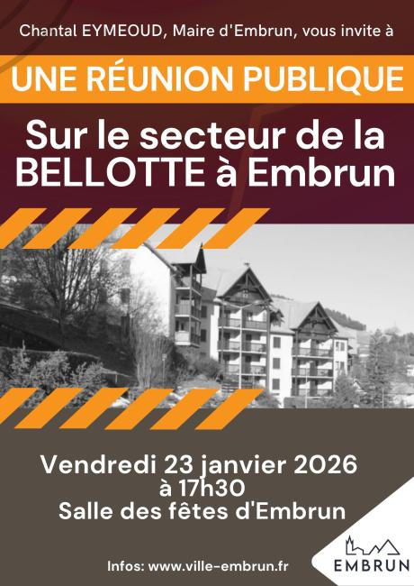Affiche Réunion publique BELLOTTE-12-01-26