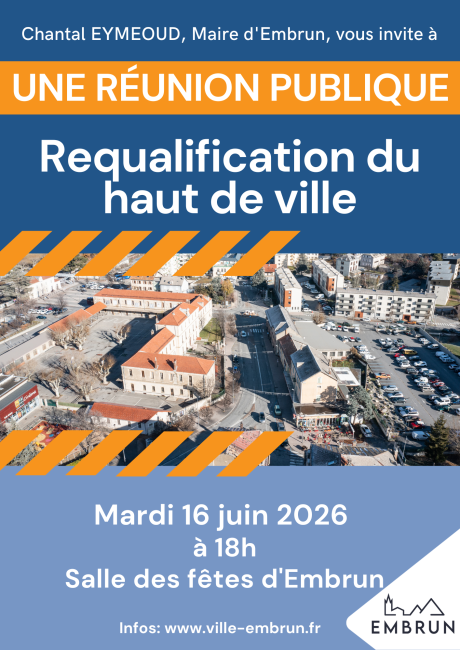 Affiche Reunion publique haut de ville