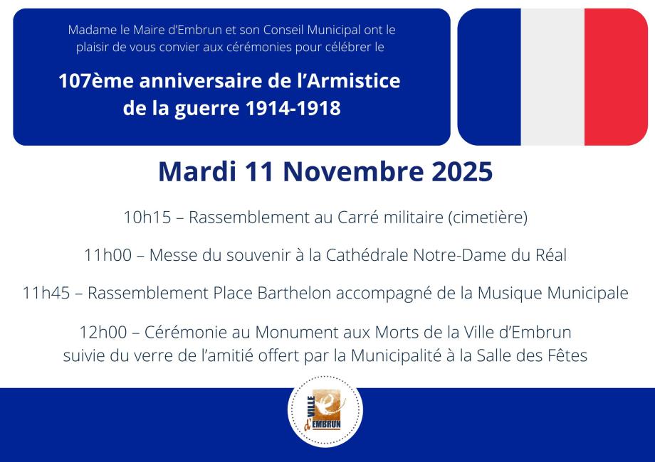 Cérémonie du 11 Novembre