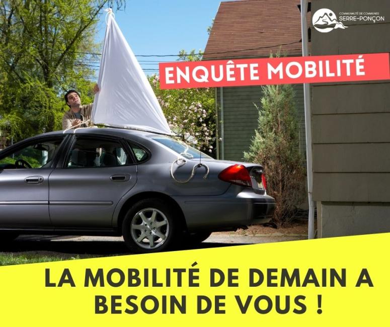 Facebook post Enquete mobilité