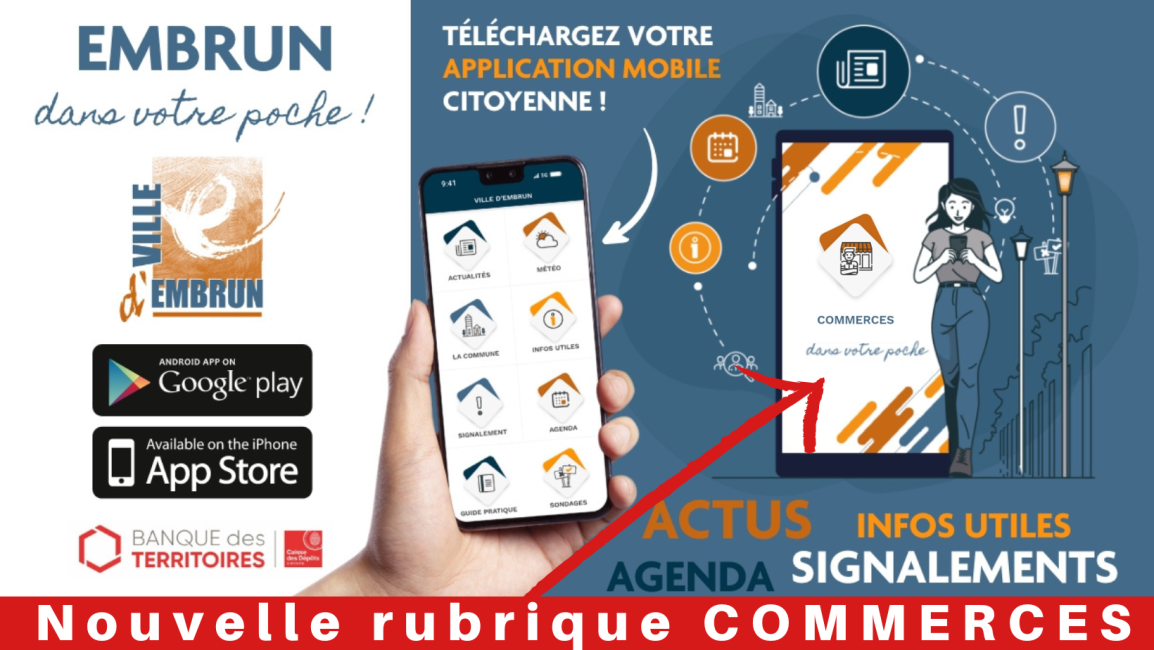 application mobile embrun