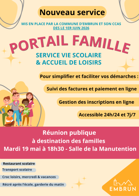 Réunion publique portail famille