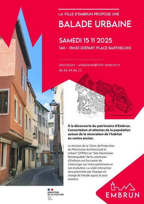 Affiche balade urbaine