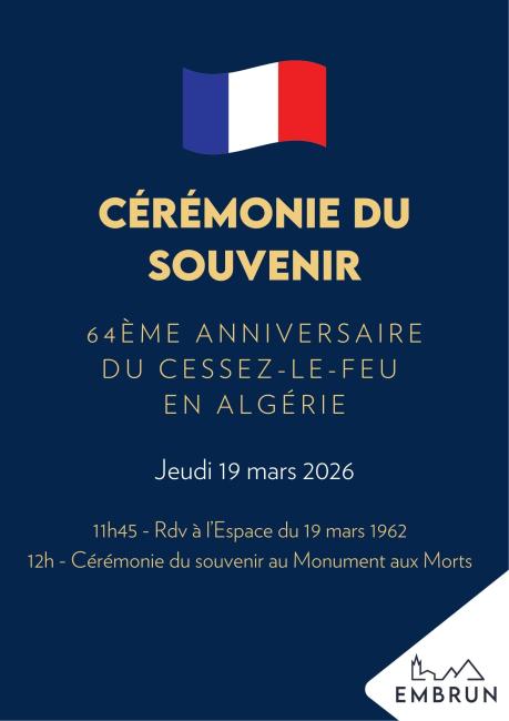 Visuel Cérémonie 19 mars