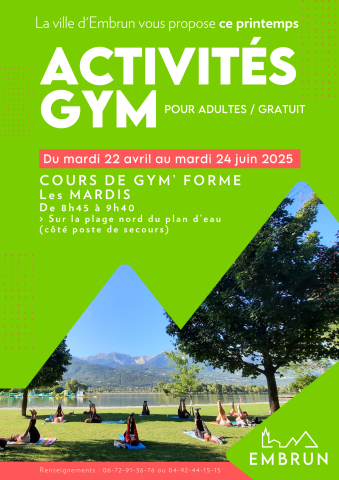 2025 affiche sport printemps embrun