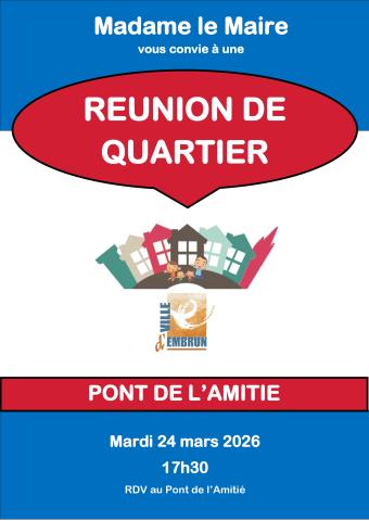 réunion de quartier.