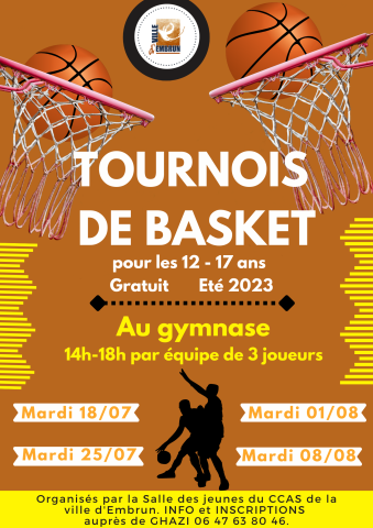 Tournois Basket Salle Des Jeunes - été 2023