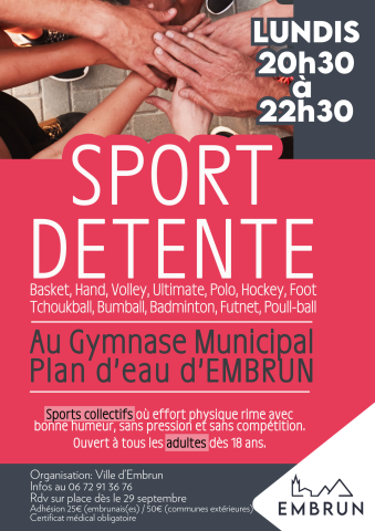 Affiche Sport détente 2025