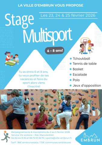 Stage Multisport Février 2026